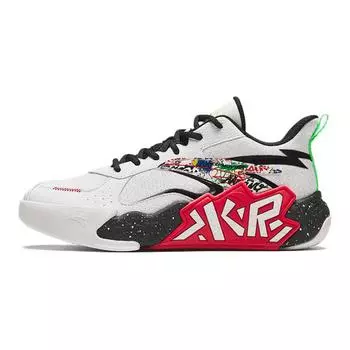 Баскетбольные кроссовки Cement Busters Kids GS Low-top белые/черные Anta Kids, белый/черный