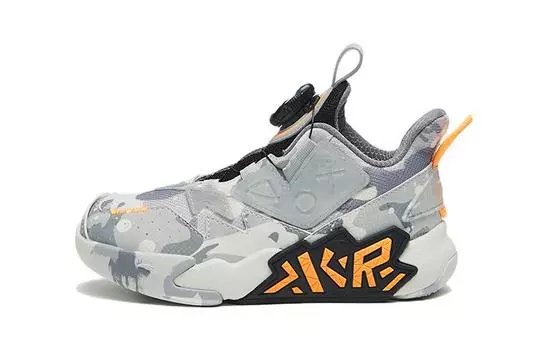 Баскетбольные кроссовки Cement Busters Kids PS Mid-top черные/серые/желтые Anta Kids