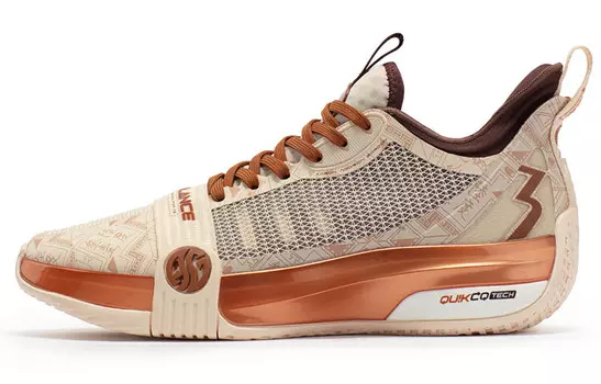 Баскетбольные кроссовки Chan 3 Pro Basketball Shoes Men Low-Top Ivory White/bright Bronze 361°