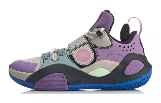 Баскетбольные кроссовки Citywide 8 Youth Edition для детей GS Low-top Серые Фиолетовые Черные Lining