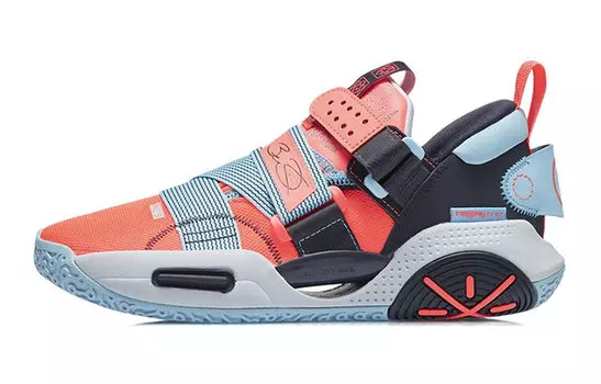 Баскетбольные кроссовки Citywide 9 V2 Youth Edition для детей GS Low-top Fluorescent Fat Tangerine/Sailor Blue Lining