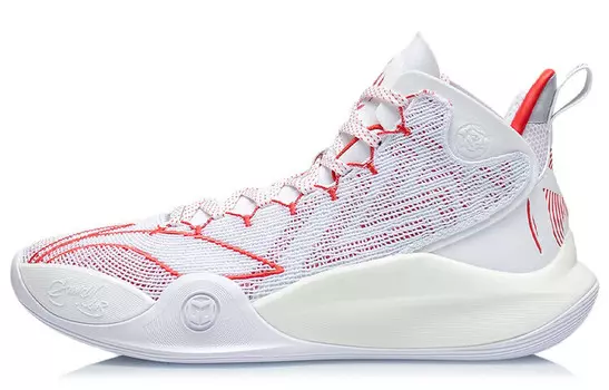 Баскетбольные кроссовки CJ-1 мужские, среднего размера, белые/красные Lining