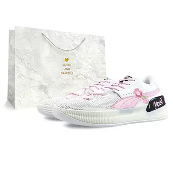 Баскетбольные кроссовки Clyde Hardwood мужские низкие розовые Puma