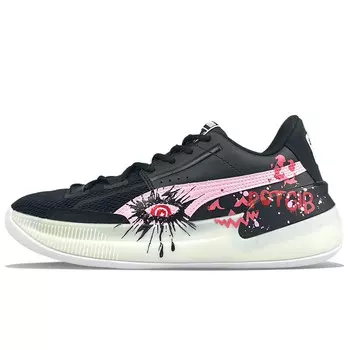 Баскетбольные кроссовки Clyde Hardwood мужские низкие розовые Puma