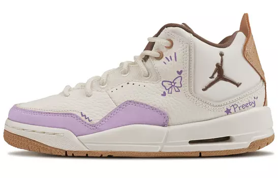 Баскетбольные кроссовки Courtside 23 Basketball Shoes Women's Mid-Top Purple Jordan