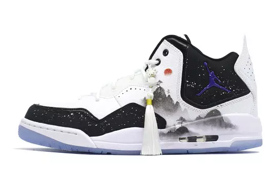 Баскетбольные кроссовки Courtside 23 Vintage Men Mid-Top Black/White/Purple Jordan