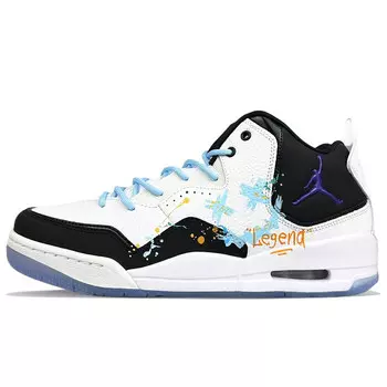 Баскетбольные кроссовки Courtside 23 Vintage, унисекс, средний верх, черный/синий Jordan