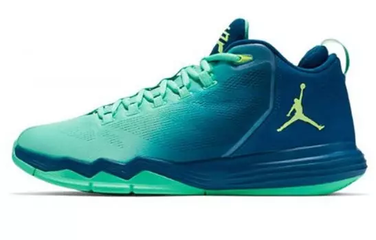 Баскетбольные кроссовки CP3 9 мужские низкие синие/зеленые Jordan
