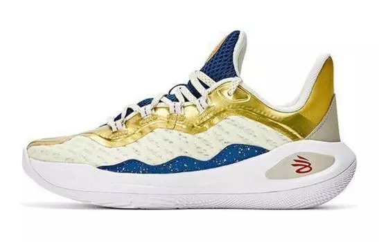 Баскетбольные кроссовки Curry 11 Kids GS Low-top Lemon Ice/Metallic Gold/Red Under Armour, красный