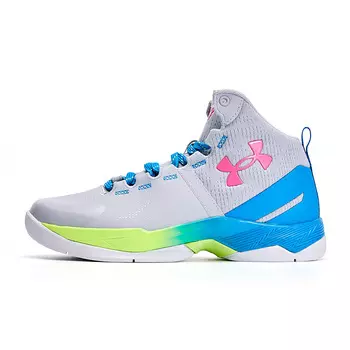 Баскетбольные кроссовки Curry 2 Kids GS High-top Grey Under Armour, серый