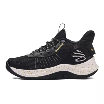 Баскетбольные кроссовки Curry 3 Kids, низкие, черные/белые Under Armour, черный/белый