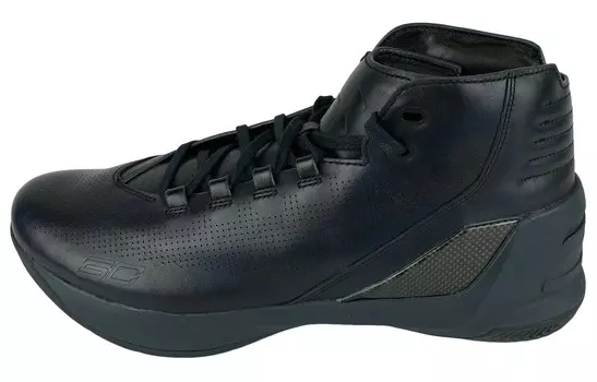 Баскетбольные кроссовки Curry 3 мужские высокие черные Under Armour