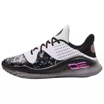 Баскетбольные кроссовки Curry 4 мужские с низким верхом, черные/темно-обсидиановые/полностью оранжевые Under Armour