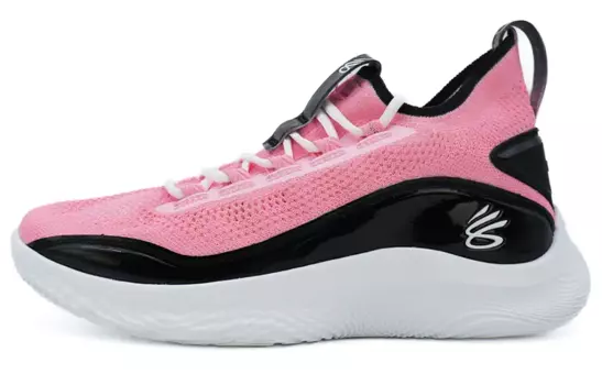 Баскетбольные кроссовки Curry 8 унисекс среднего размера розовые Under Armour