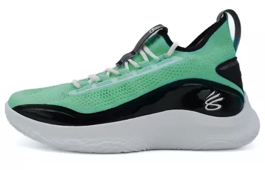 Баскетбольные кроссовки Curry 8 унисекс среднего размера, зеленые Under Armour