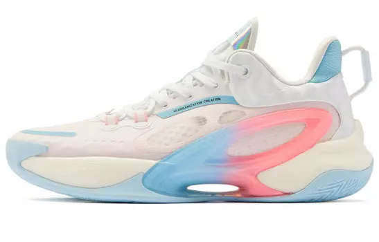 Баскетбольные кроссовки Dawn мужские низкие White Drop Blue Qiaodan