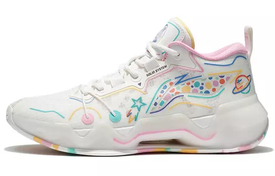 Баскетбольные кроссовки Disney X Liren 2 Low для мужчин с низким верхом Cloud White / Mahogany Powder Lining