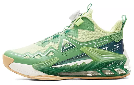 Баскетбольные кроссовки для детей, средние, зеленые Peak, зеленый