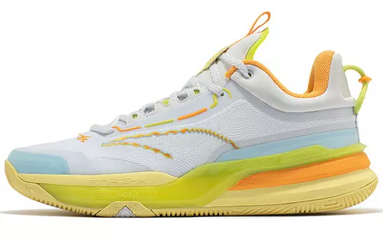 Баскетбольные кроссовки DVD1 Basketball Shoes Men Low-Top 361 Degree White / Smoothie Yellow 361°