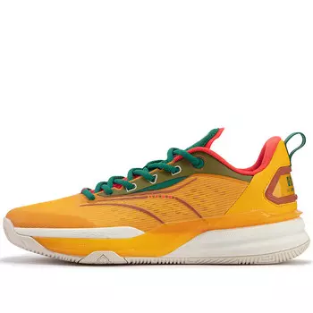 Баскетбольные кроссовки DVD 1.5 Basketball Shoes Men Low-Top Retro Yellow/red Clay Color 361°