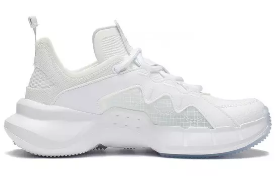 Баскетбольные кроссовки Enlightenment 2.3 Lite Vintage женские с низким верхом белого цвета Lining