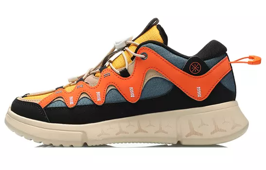 Баскетбольные кроссовки Essence 2.3 для детей GS Low-top черные/оранжевые/синие Lining Young