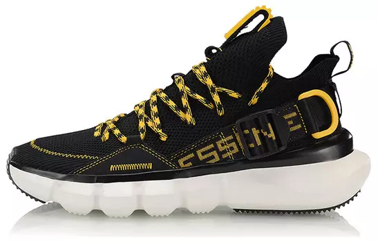 Баскетбольные кроссовки Essence Lace Up Vintage Men Low-top Black/Yellow Lining
