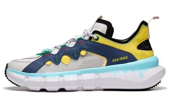 Баскетбольные кроссовки Essence Vintage Men Low-top White/Blue/Yellow Lining