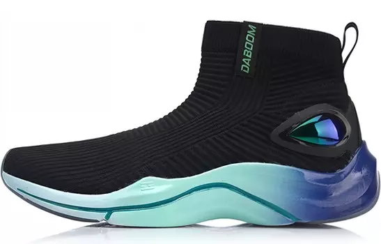 Баскетбольные кроссовки Explosive Point мужские высокие стандартные черные Lining