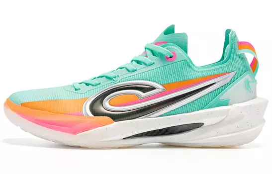 Баскетбольные кроссовки Fang Ci RISE 2.0 Basketball Shoes Men Low-Top Mars Green / Digital Pink Qiaodan