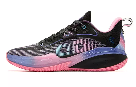 Баскетбольные кроссовки FE1.0 мужские низкие черные/синие Qiaodan