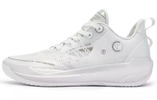 Баскетбольные кроссовки FE2.0 мужские низкие белые Qiaodan