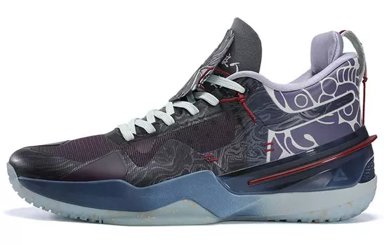 Баскетбольные кроссовки Flash 3 мужские с низким верхом ярко-лунные синие Peak