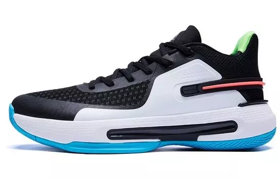 Баскетбольные кроссовки Flash 4 мужские с низким верхом, черные/белые Peak