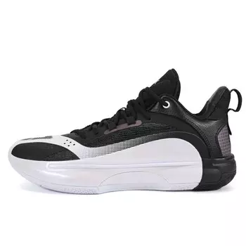 Баскетбольные кроссовки Flash 5 Generations для мужчин с низким верхом белого/черного цвета Peak