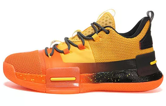 Баскетбольные кроссовки Flash мужские с низким верхом оранжевого цвета Peak