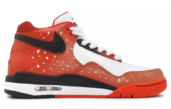 Баскетбольные кроссовки Flight Legacy Vintage, унисекс, высокие, черный/белый Nike