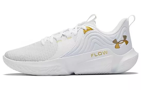 Баскетбольные кроссовки Flow FUTR X 2 мужские низкие белые/золотые Under Armour