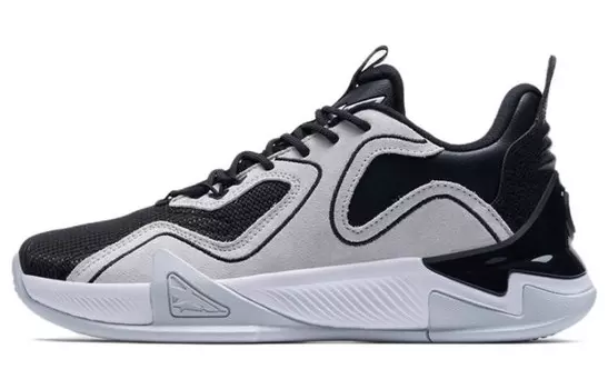 Баскетбольные кроссовки Flying Shark V3 мужские низкие черные/серые Xtep