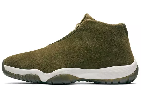 Баскетбольные кроссовки Future Vintage женские средней высоты, оливково-зеленые Jordan