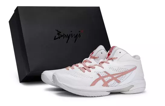 Баскетбольные кроссовки Gel-Hoop V15 Basketball Shoes Unisex Low-Top Flesh Pink Asics, цвет White meat powder