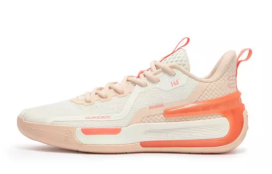 Баскетбольные кроссовки GOEY Series Basketball Shoes Men Low-Top Feather White/Ice Milk Peach 361°