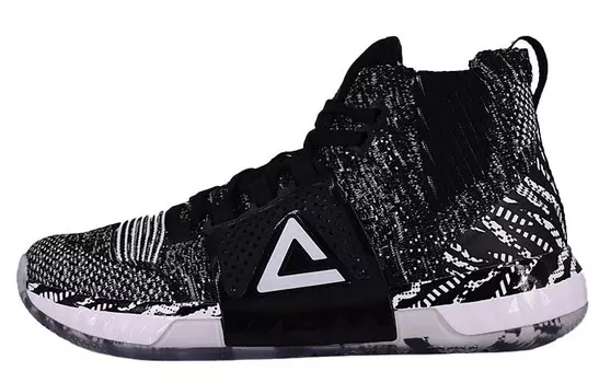 Баскетбольные кроссовки Howard 3 мужские, среднего размера, черные/белые Peak