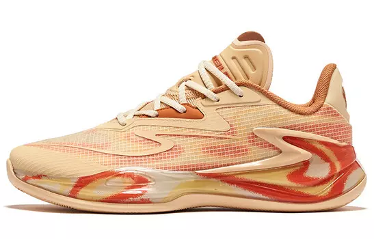 Баскетбольные кроссовки Humble V2 мужские с низким верхом светло-коричневого кофейного цвета со свежим апельсиновым ароматом. Erke