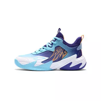 Баскетбольные кроссовки Hummer 2.0 Kids GS Low-top Синие/белые/фиолетовые 361°Kids, голубой