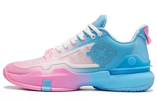 Баскетбольные кроссовки Hydrogen 2 мужские с низким верхом Cloud Blue/Pink Rigorer