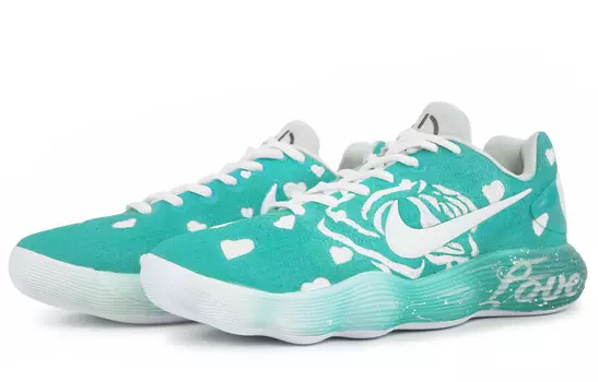 Баскетбольные кроссовки Hyperdunk 2017 мужские с низким верхом белого цвета Nike
