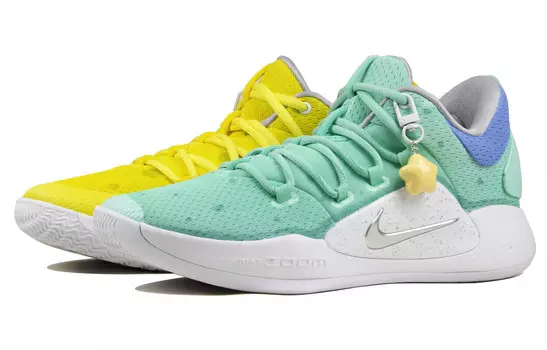 Баскетбольные кроссовки Hyperdunk X мужские с низким верхом, белые/зеленые/желтые/коричневые Nike