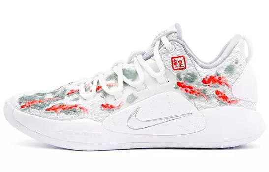 Баскетбольные кроссовки Hyperdunk X мужские с низким верхом, белые/красные/зеленые Nike