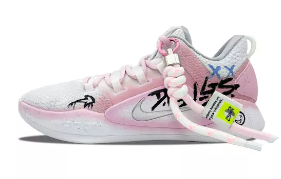 Баскетбольные кроссовки Hyperdunk X мужские с низким верхом, белые/розовые/черные Nike